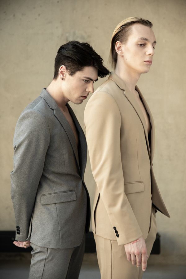 Two men in tailored suits
